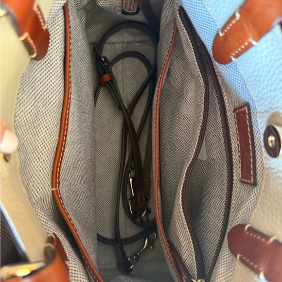DOONEY & BOURKE Brenna Satchel- Pebble Grain Leather- Bone